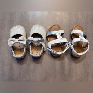 Felix & Flora + Wonder Nation girls shoes bundle 4c NO BOX